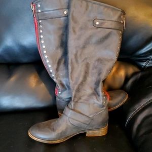 Madden girl tall grey boots!